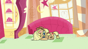 Applejack wallowing on the floor PLS1E3a
