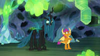 Chrysalis-Ocellus unable to hear Smolder S8E22