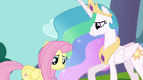 Fluttershy being doubtful in herself. What else is new?