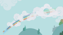 Rainbow speeds through clouds S1E05