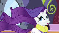Rarity's mane flows in the breeze MLPS1