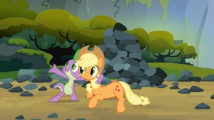 S03E09 Spike śpiewa Applejack piosenkę