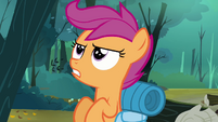 Scootaloo beginning to talk to herself S3E6