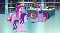 Twilight a little shocked by Cadance's question S6E2