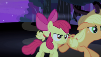 Applejack and Apple Bloom goes after Silver Shill S4E20