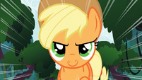 Applejack running bravely S3E9