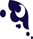 Crescent moon on a dark purple background (switched with Princess Luna in S7E10)