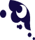 Crescent moon on a dark purple background