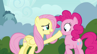 Fluttershy and Pinkie Pie -don't want to startle them- S4E16