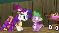 Rarity and her "Spikey-Wikey"
