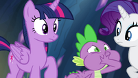 Spike covering his mouth S4E25