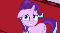 Starlight Glimmer grins and says nothing else S7E10