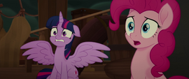 Twilight and Pinkie Pie worried again MLPTM