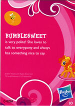 Wave 1 Bumblesweet collector card back