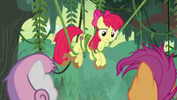 Apple Bloom tangled up in vines S9E22