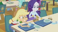 Applejack and Rarity's spilled lunch EG2