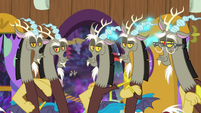 Five Discord duplicates standing together S7E12