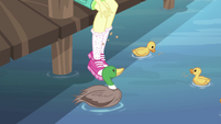 Fluttershy feeding the lake ducks EG4