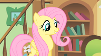 Fluttershy happy to help a mouse S1E22