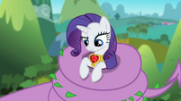 Rarity is connecting the thoughts of the beast.
