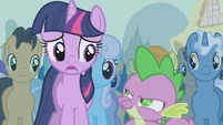 Spike, I think you're scaring Twilight.