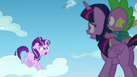 Starlight "is that important!"; filly Rainbow passes by S5E26