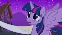 Twilight feels Princess Celestia's hoof S3E13