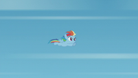 Filly Rainbow Dash soars through the air S5E25