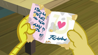 Invitation to Sugar Belle in Discord's hands S8E10