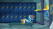 Rainbow left alone in the locker room S6E7