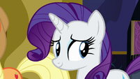 Rarity looking at Twilight Sparkle S7E14