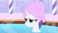 Rarity rolling her eyes.