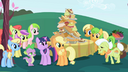 Alguns membros da grande família de Applejack.