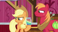 Applejack and Big Mac disappointed in Apple Bloom S6E23