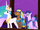 Princess Celestia and her guests enjoy Twilight's performance S3E05.png