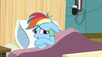 Rainbow Dash sweaty and nervous S02E16