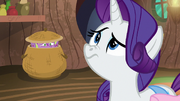 Rarity smelling Spike's molt smell S8E11