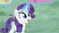 Rarity smiling. So cute!