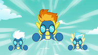 Spitfire, Fleetfoot, and Misty Fly flying S6E7
