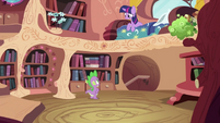 Twilight Sparkle looking at Spike S2E03