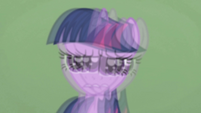 Twilight in Applejack's blurry vision S1E04