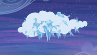 Cloud freezing over with ice S4E24