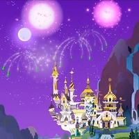 Canterlot celebrating the Grand Galloping Gala.
