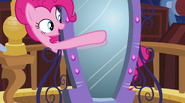 Pinkie Pie pointing at the mirror EG2