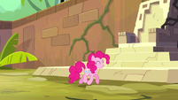 Pinkie trotting through dream temple S5E13