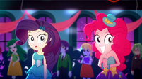 Rarity and Pinkie Pie watch their friends dance SS3