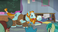 Rockhoof thrusting his shovel S8E21