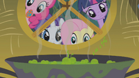 Twilight and friends look at Zecora's brew S1E09
