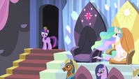 Twilight enters the royal box seating area S4E24