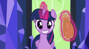 Twilight grinning suspiciously S5E22